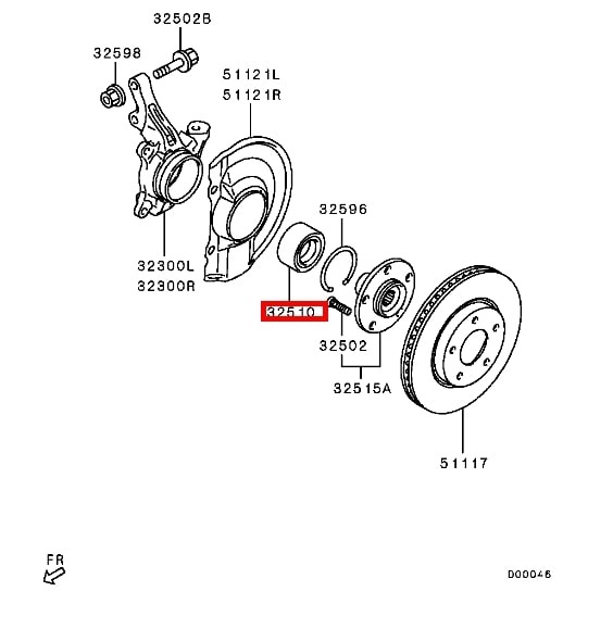 Подшипник ступичный передний Outlander CX1A