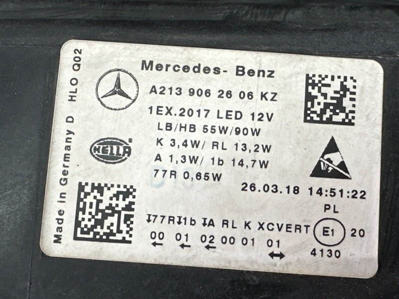 Фары передние E-Class W213