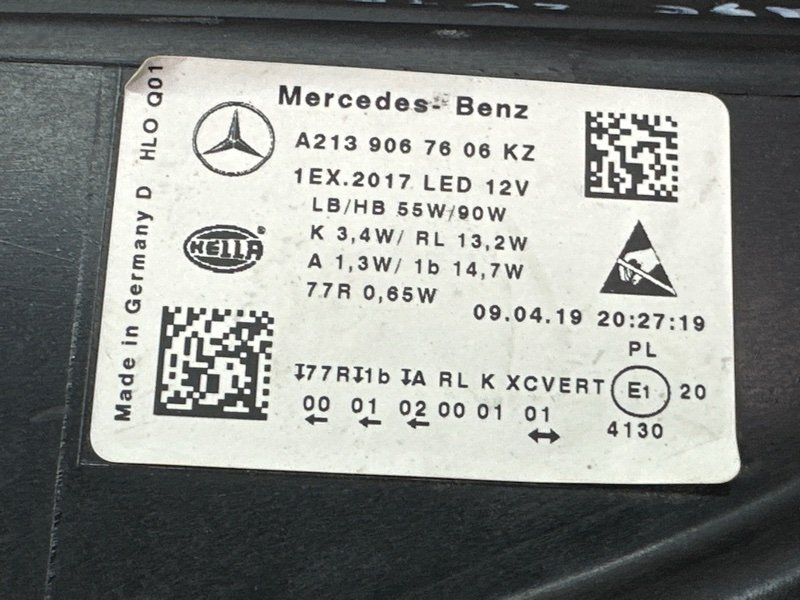 Фара передняя правая E-Class W213 Фара передняя правая E-Class W213