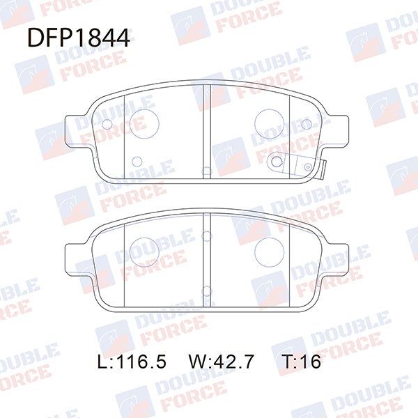 Тормозные колодки DFP1844 новая