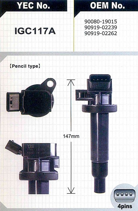Катушка зажигания IGC117F новая