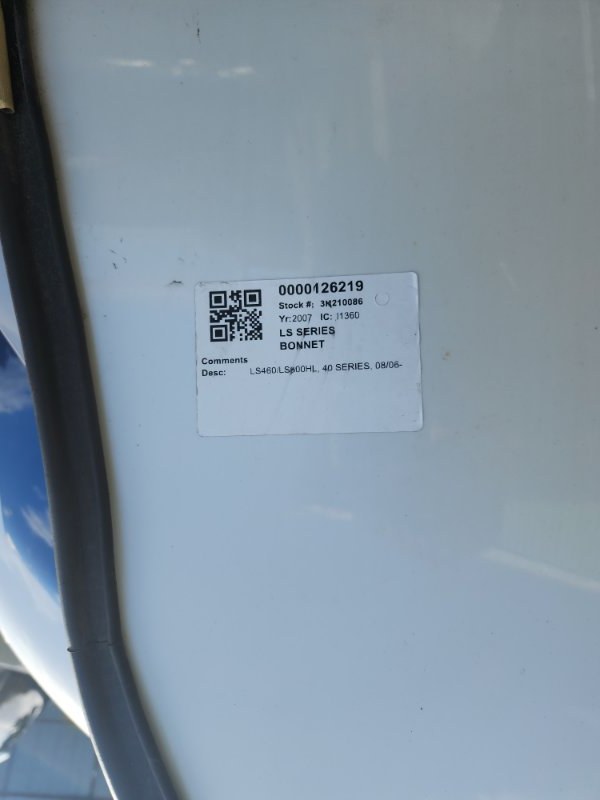 Bonnet LS460 2007 USF40 Bonnet LS460 2007 USF40