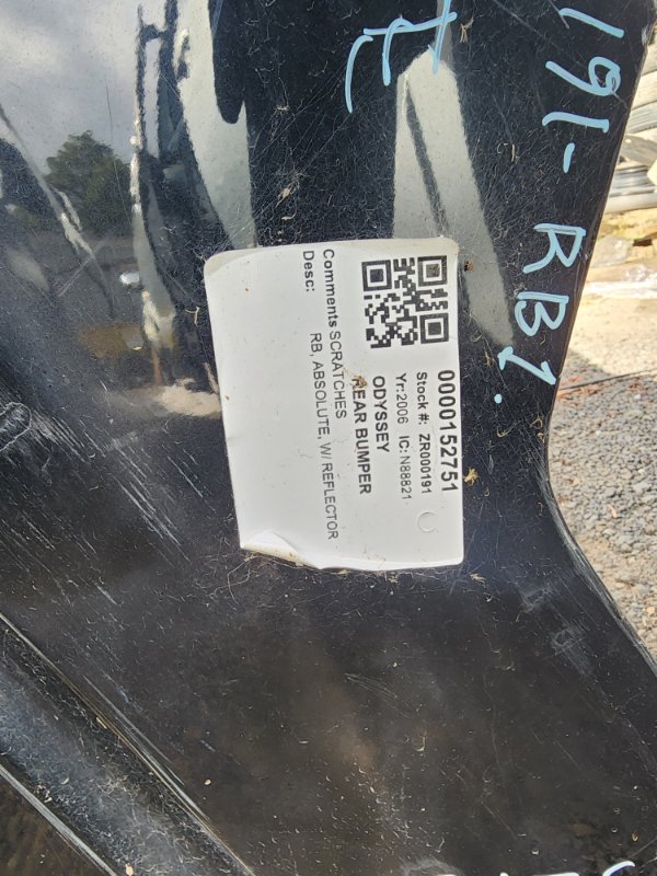 Bumper rear ODYSSEY RB