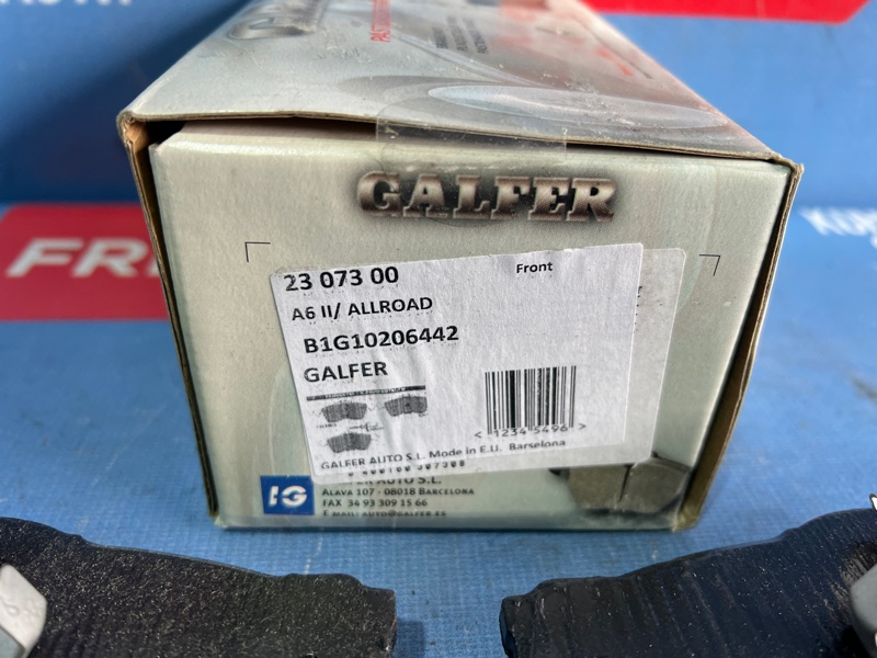 Колодки тормозные передние A6 2000-2006 C5