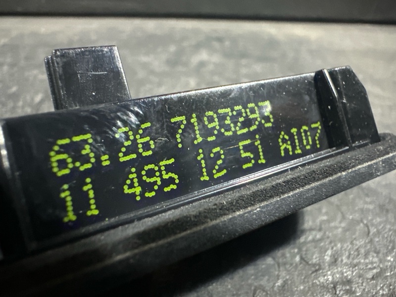 Плафон подсветки номера 3 2012 F30 N20B20 Плафон подсветки номера 3 2012 F30 N20B20