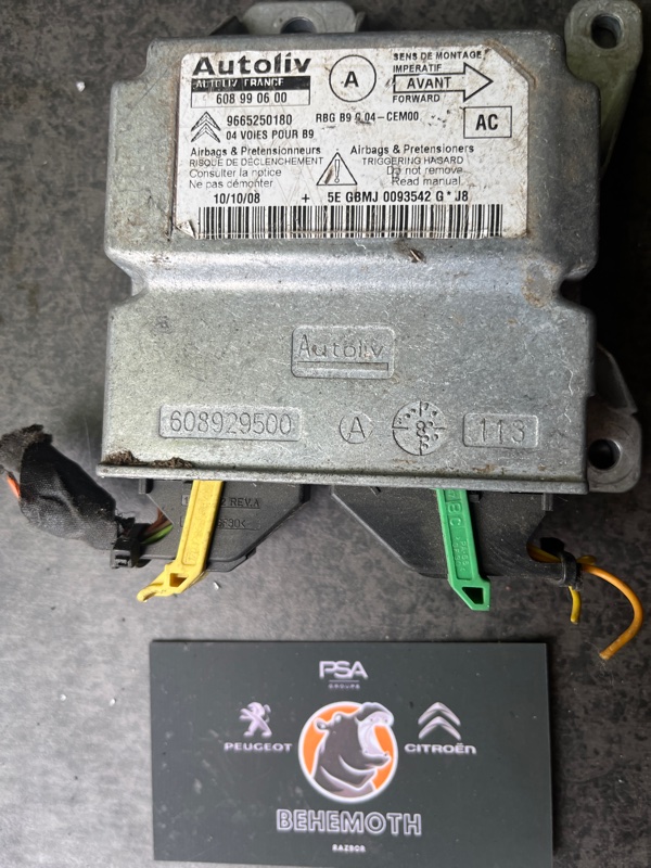 Блок управления SRS Citroen Berlingo 9665250180 Б/У