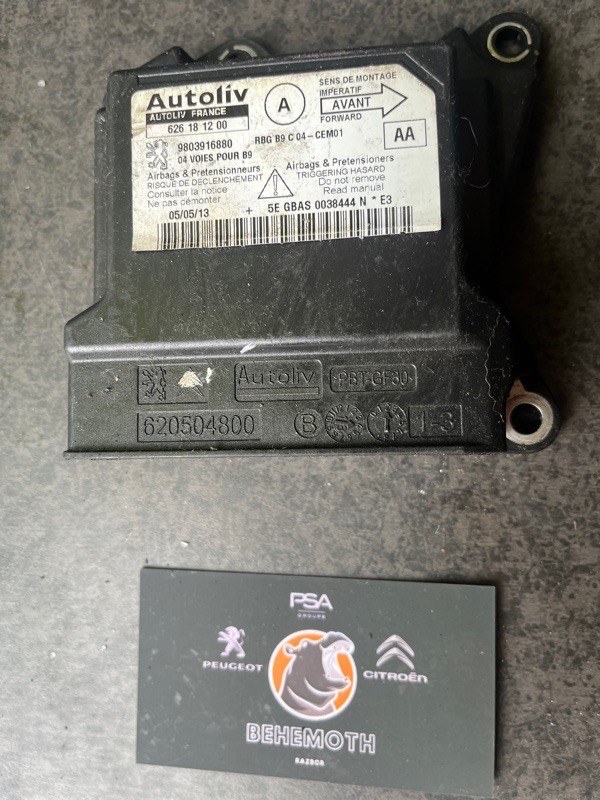 Блок управления SRS Peugeot Partner 9803916880 Б/У