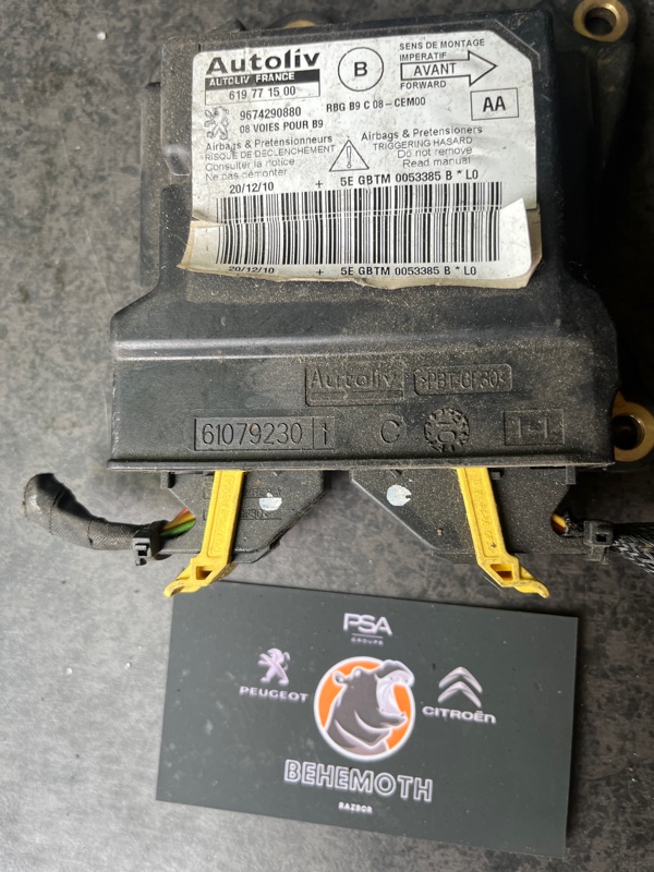 Блок управления SRS Peugeot Partner 9674290880 Б/У