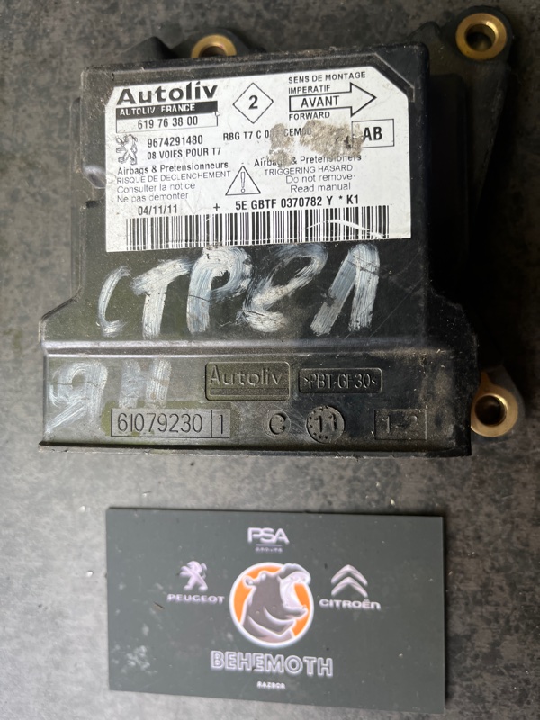 Блок управления SRS Peugeot 308 9674291480 Б/У