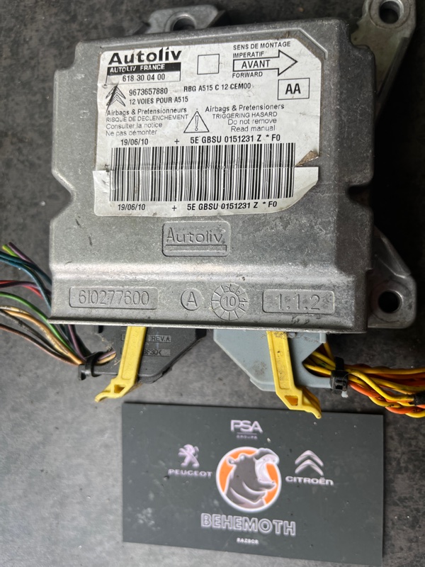 Блок управления SRS Citroen C3 9673657880 Б/У