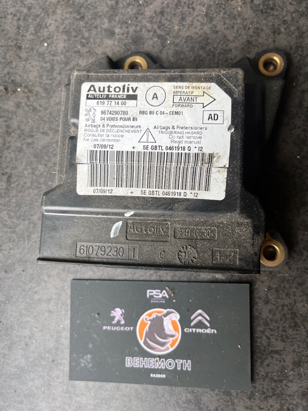 Блок управления SRS Citroen Berlingo 9674290780 Б/У