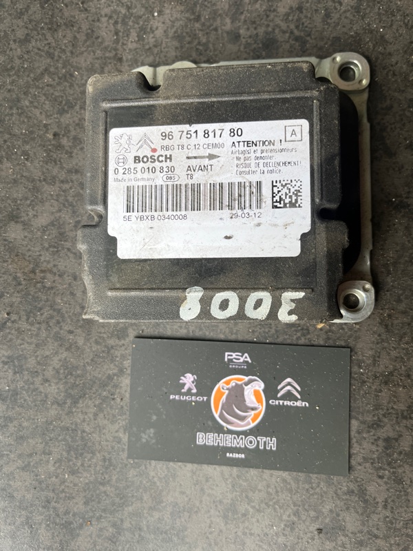 Блок управления SRS Peugeot 3008 9675181780 Б/У