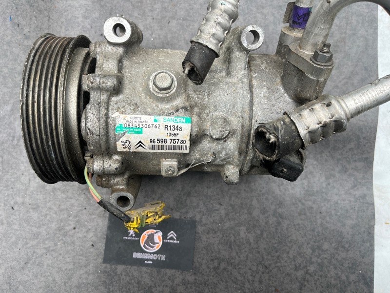 Компрессор кондиционера Peugeot 207 1.6 9659875780 Б/У