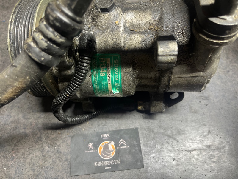 Компрессор кондиционера Peugeot 206 1.6 3435407062 Б/У