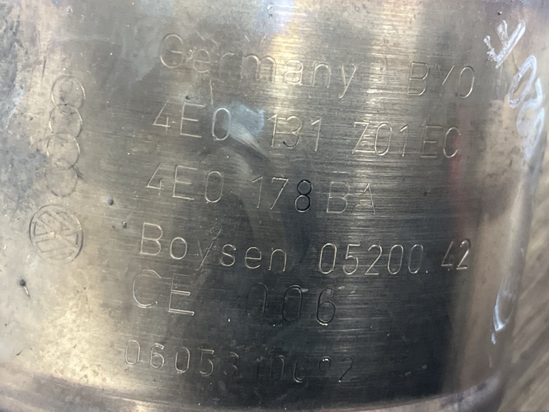 Катализатор левый A8 D3 4.2 FSI BVJ