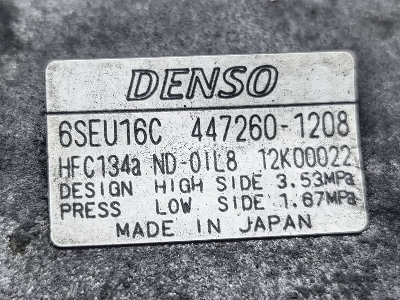 Компрессор кондиционера Camry 2008 ACV40 2AZ-FE Компрессор кондиционера Camry 2008 ACV40 2AZ-FE