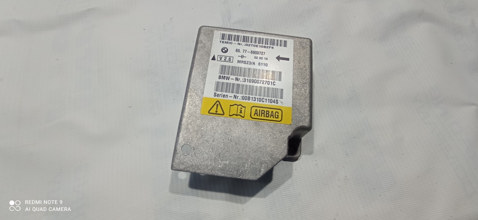Блок управления air bag Bmw 5-Series E39