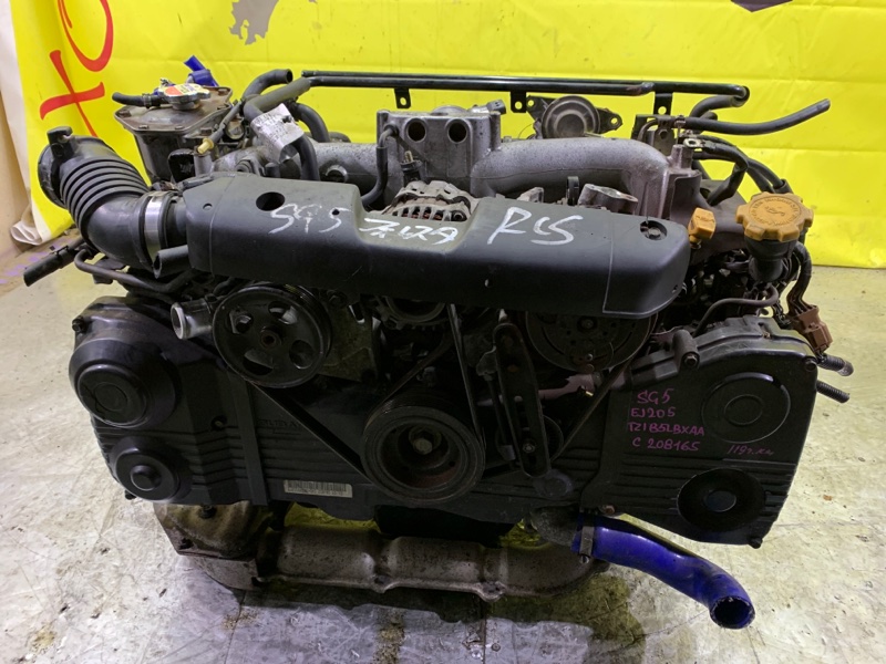Двигатель Subaru Forester SG5 EJ20-T 02.2002