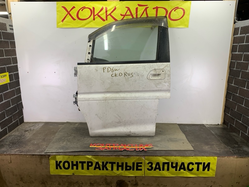 Дверь боковая Mitsubishi Delica Space Gear PD6W 6G72 07.1997 передняя левая