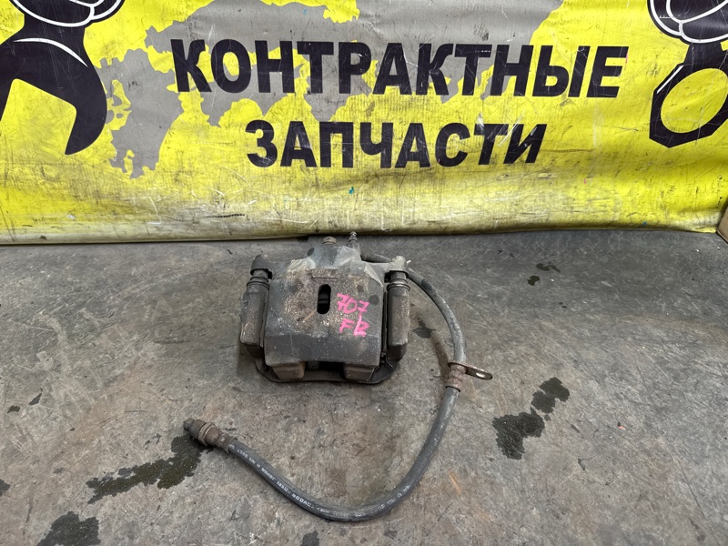 Суппорт Toyota Funcargo NCP20 2NZ-FE 08.1999 передний левый (б/у)
