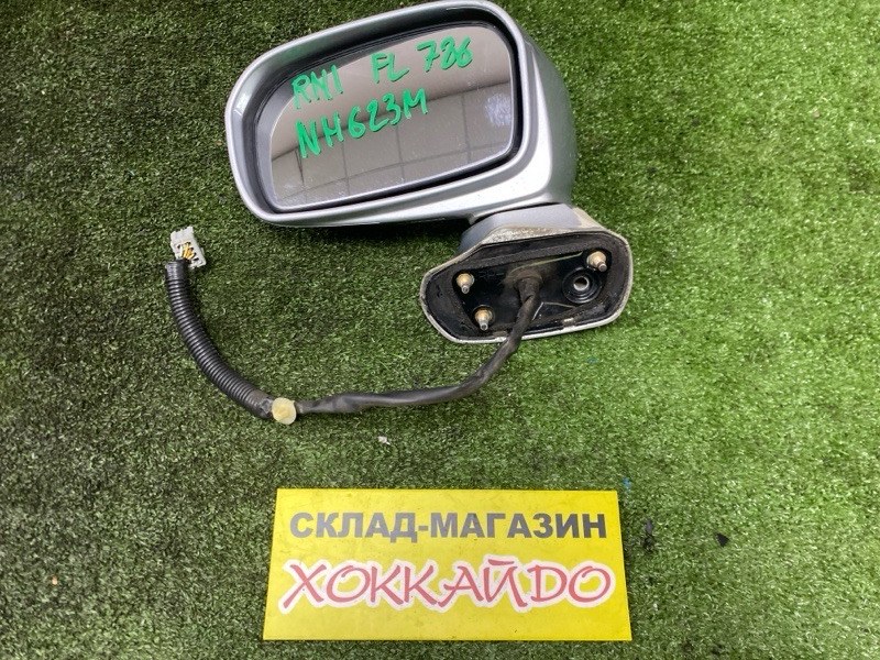 Зеркало боковое Honda Stream RN1 D17A 10.2000 переднее левое (б/у)