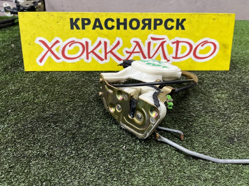 Замок дверной Mitsubishi Pajero Mini H58A 4A30T 10.1998 передний правый (б/у)