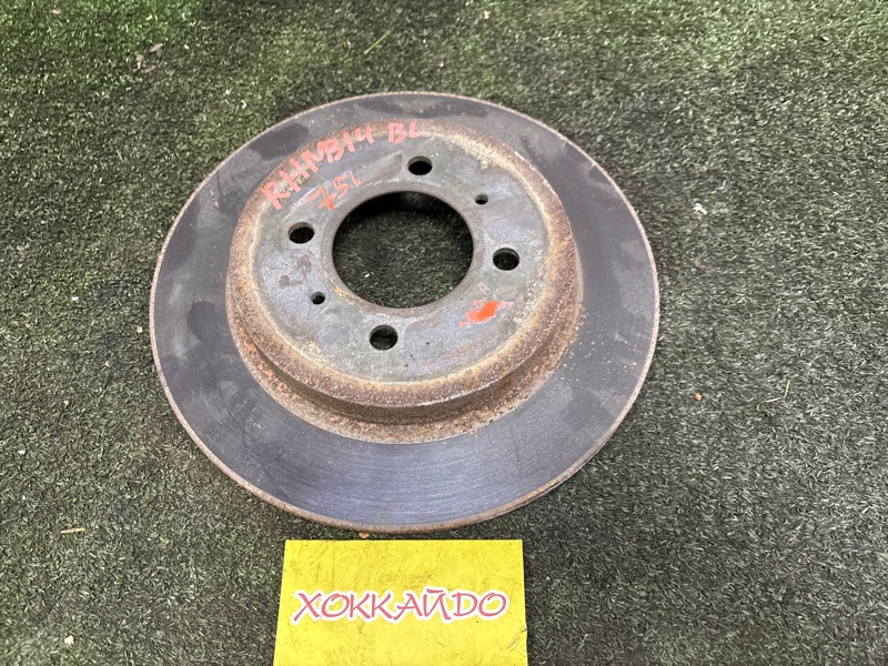 Диск тормозной Nissan Rasheen RHNB14 SR18DE 12.1994 задний (б/у)