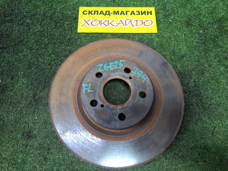 Диск тормозной Toyota Wish ZGE25W 2ZR-FAE 04.2009 передний (б/у)
