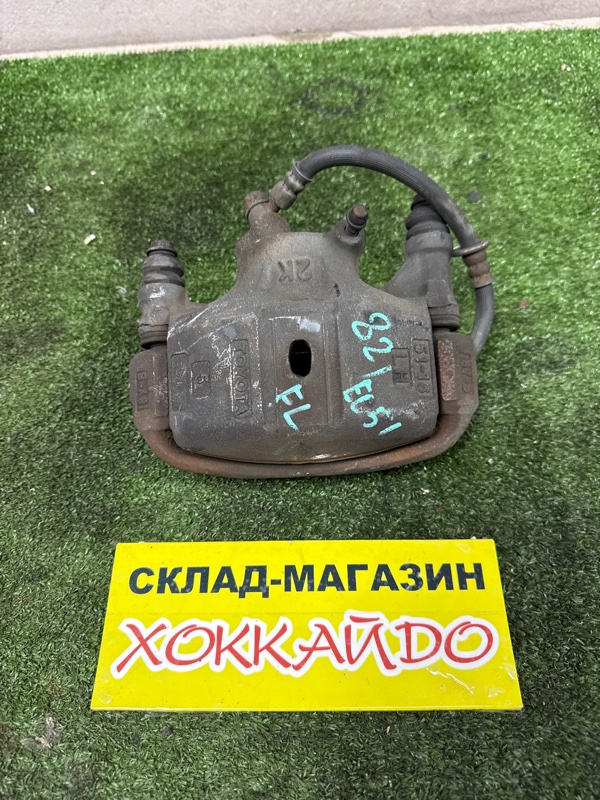Суппорт Toyota Corsa EL51 4E-FE 12.1997 передний левый (б/у)