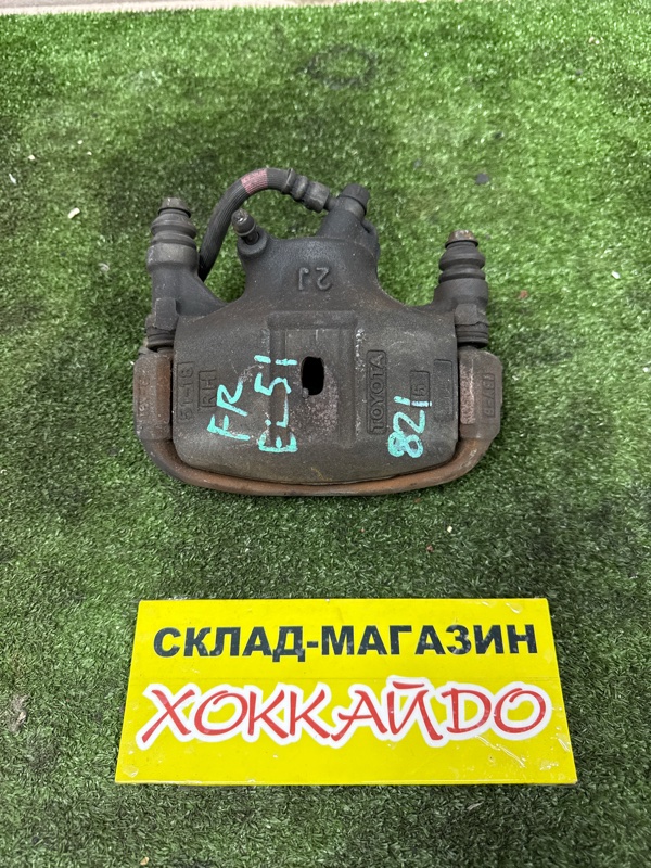 Суппорт Toyota Corsa EL51 4E-FE 12.1997 передний правый (б/у)