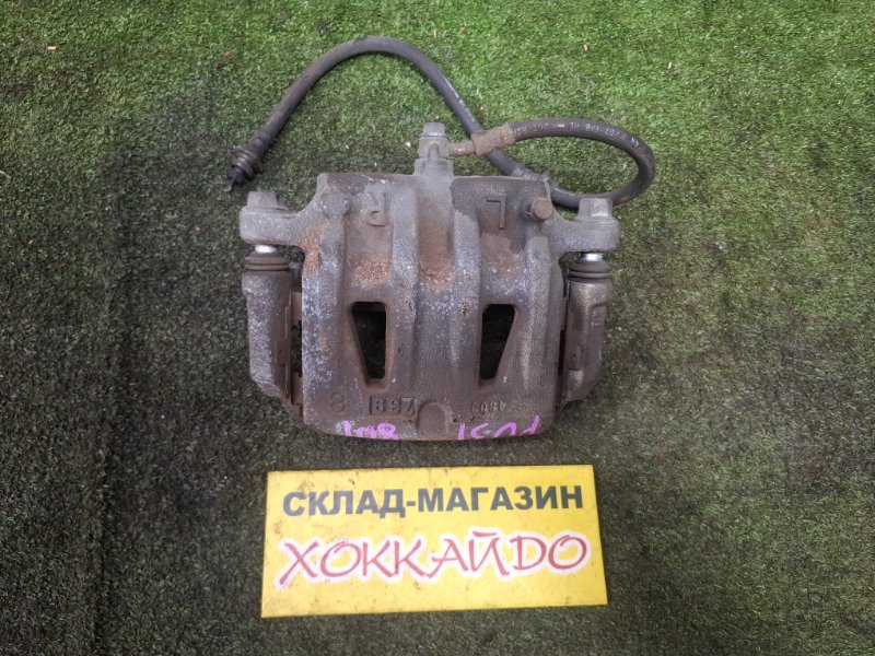 Суппорт Nissan Presage PU31 VQ35DE 05.2006 передний левый (б/у)