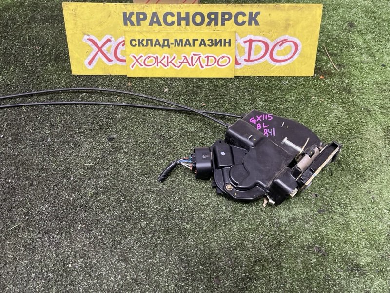 Замок дверной Toyota Mark II GX115 1G-FE 10.2002 задний левый (б/у)