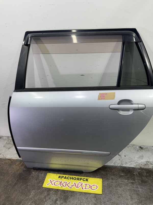 Дверь боковая Toyota Corolla Fielder NZE121G 1NZ-FE 09.2002 задняя левая (б/у)