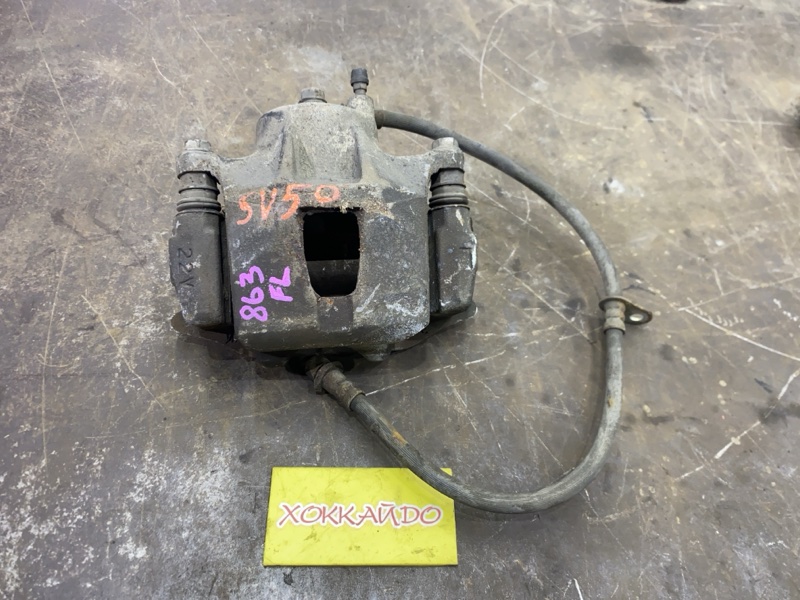 Суппорт Toyota Vista Ardeo SV50G 3S-FSE 04.2000 передний левый (б/у)