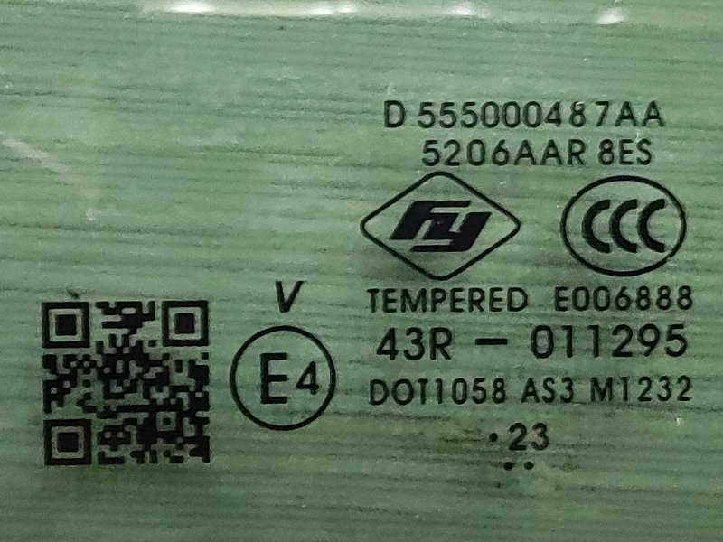 Стекло двери заднее левое Exeed RX T22 SQRF4J20C