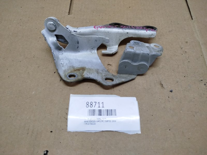 Петля капота передняя правая lexus GS450H 2008 GWS191 2GRFSE 53410-30220 Б/У
