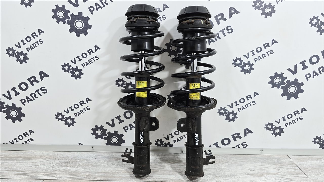 Амортизаторы комплект пробег 40к передние Chevrolet Lacetti 2007 J200 F16D3 96407819 контрактная