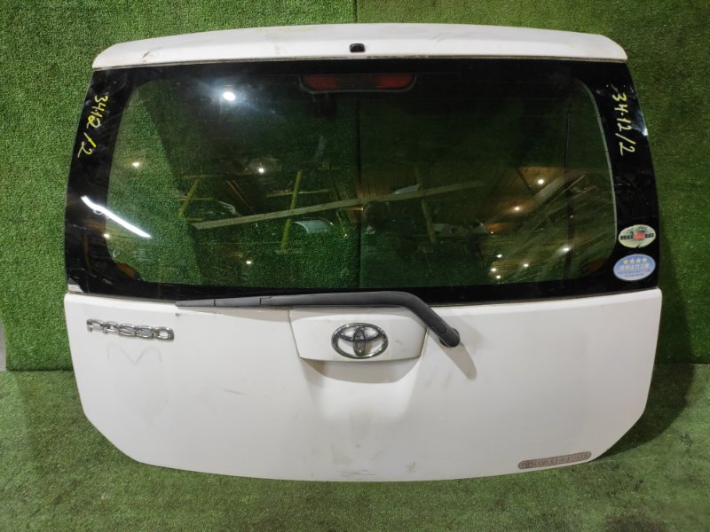 Дверь задняя багажника Toyota Passo KGC10 1KR-FE 2007