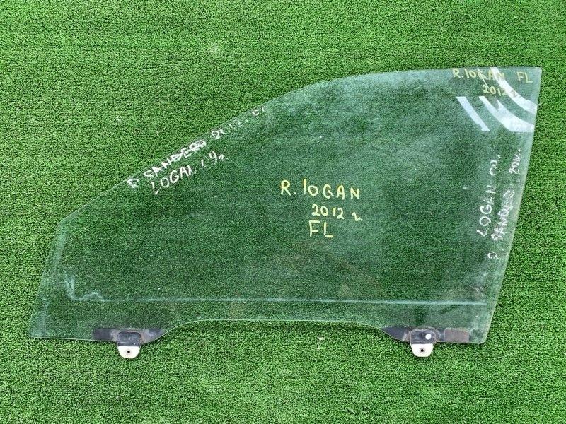 Стекло боковое Renault Logan 2012 переднее левое (б/у)