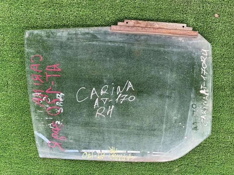 Стекло боковое Toyota Carina AT170 заднее правое (б/у)