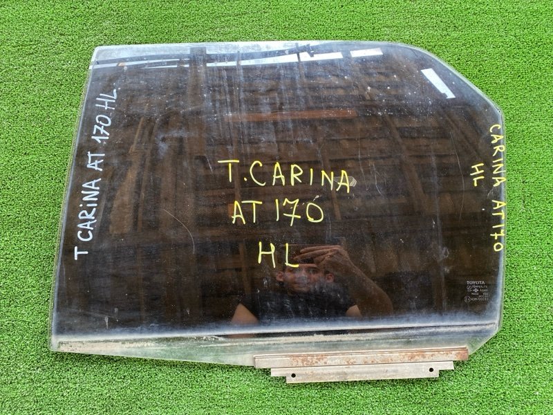 Стекло боковое Toyota Carina AT170 заднее левое (б/у)