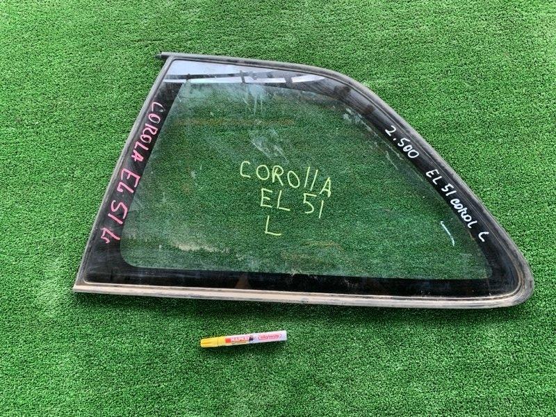 Стекло боковое Toyota Corolla II EL51 левое (б/у)