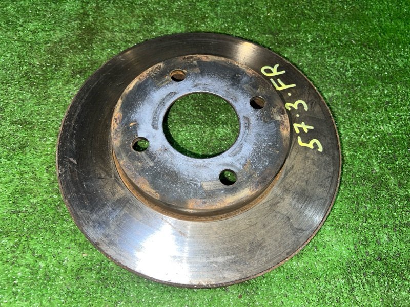 Диск тормозной Nissan March AK12 CR12DE 2008 передний правый (б/у)