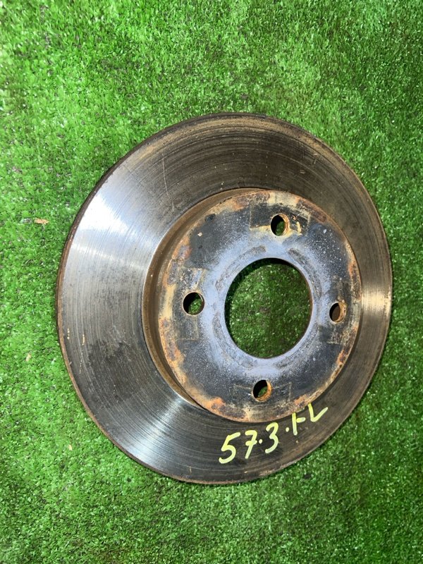 Диск тормозной Nissan March AK12 CR12DE 2008 передний левый (б/у)