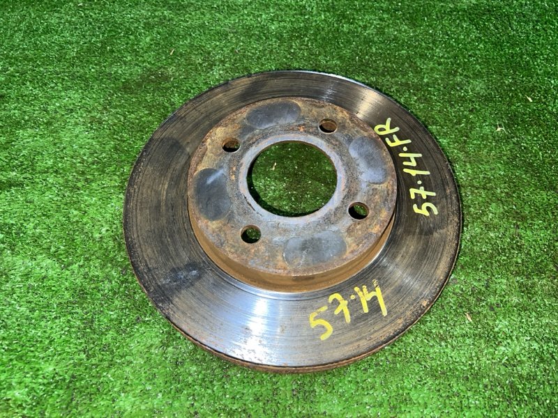 Диск тормозной Nissan March AK12 CR12DE 2006 передний правый (б/у)