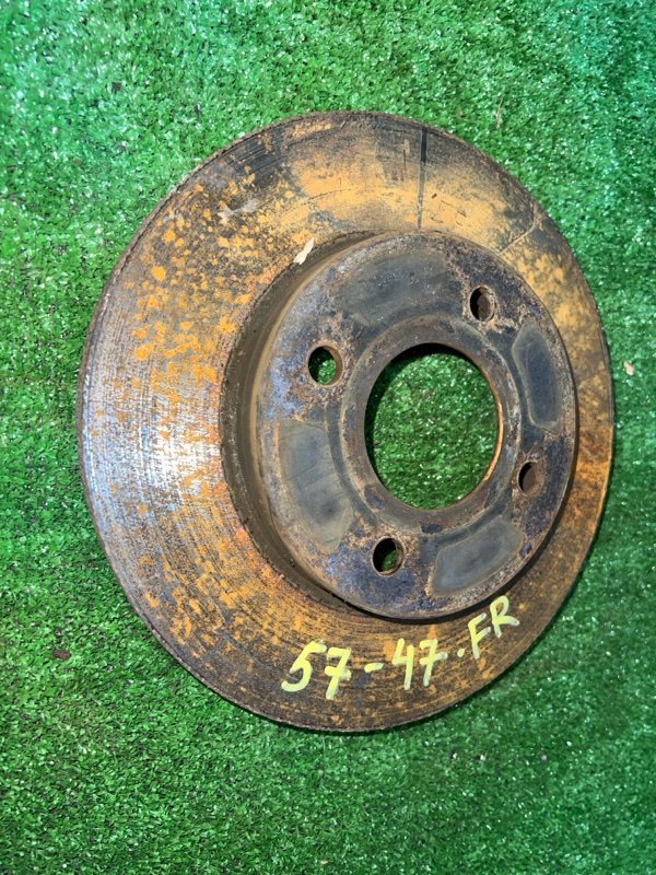 Диск тормозной Nissan March AK12 CR12DE 2008 передний правый (б/у)