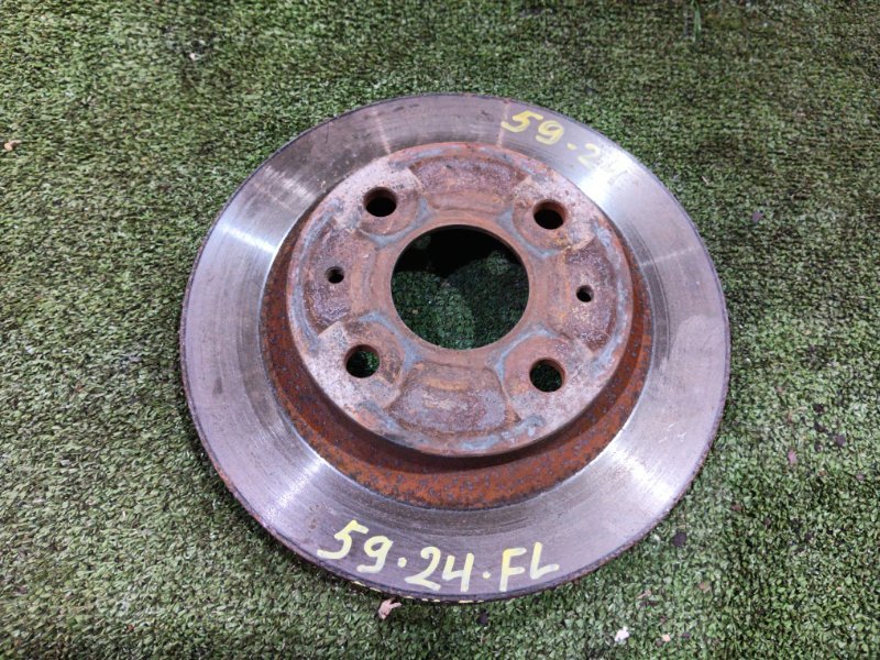 Диск тормозной Toyota Passo KGC10 1KR-FE 2005 передний левый (б/у)