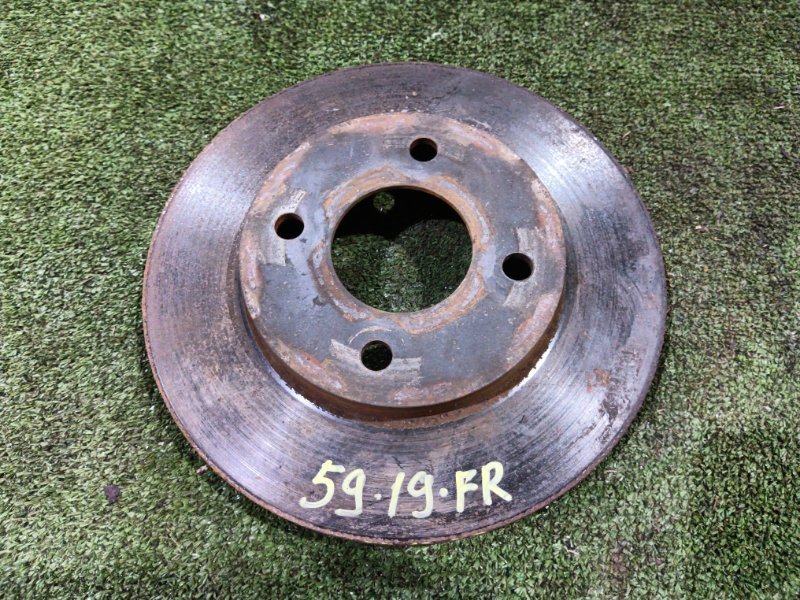 Диск тормозной Nissan March AK12 CR12DE 2003 передний правый (б/у)