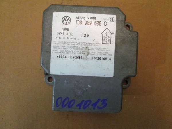 Блок управления AIRBAG Volkswagen Passat B5 1997-2005 1C0909605C Б/У