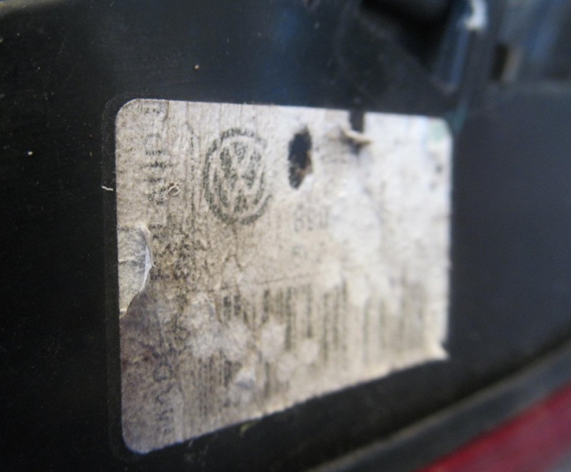 Фонарь левый Golf 6 2009-2013